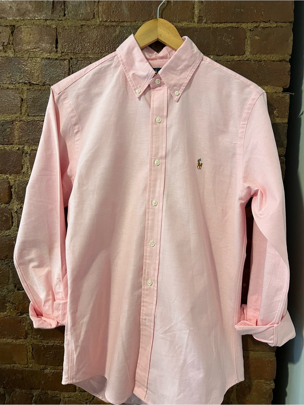 Ralph Lauren Pink Oxford Button-Down Shirt - Slim Fit